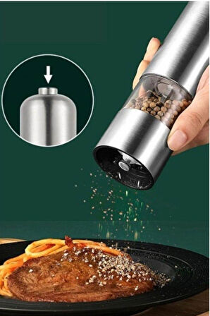 Otomatik Tuz ve Karabiber Öğütücü Baharat Öğütücü Tuz Karabiber Değirmeni