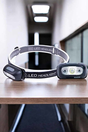 Kafa Lambası Kamp Lambası Led Işık Şarjlı Ayarlanabilir