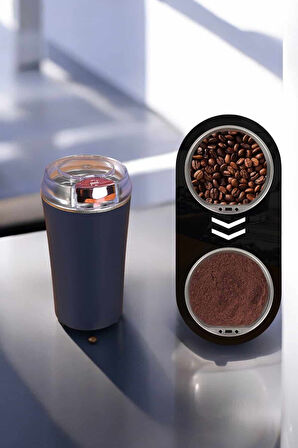 Taşınabilir Kahve & Baharat Öğütücü, Kolay Temizlenebilir ve Uzun Ömürlü Paslanmaz Çelik