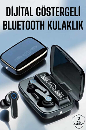 Bluetooth Kulaklık Dijital Göstergeli Kablosuz Uzun Pil Ömrü