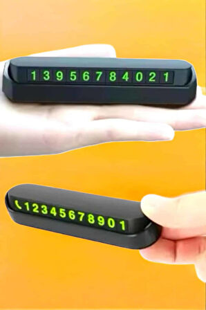 Numaralık Araç İçi Araba Araç Park Numaratör Telefon Numarası Yazma