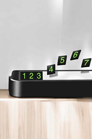 Numaralık Araç İçi Araba Araç Park Numaratör Telefon Numarası Yazma