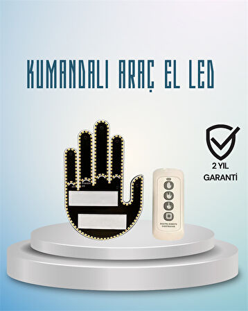 Aracınız İçin Eğlenceli ve Güvenli İletişim: LED Jest Lambası, Uzaktan Kumandalı, Kolay Montaj