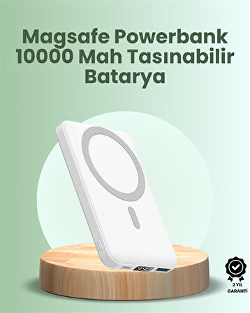 Ultra İnce Manyetik Powerbank – Hızlı Şarj, Güçlü Tutuş, 10000 mAh Kapasite