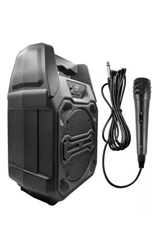 Bluetooth Hoparlör Led Işıklı Taşınabilir Kablosuz Speaker Uzun Pil Ömrü