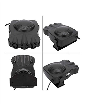 Ön Cam Buz Çözücü ve Fan | 12V Araç İçi Isıtıcı, Full Havalandırmalı, ABS Gövdeli