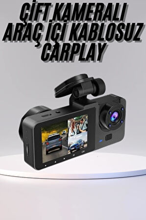 DVR Araç İçi Kamera Hareket Algılayabilen 1080P CarPlay Video Kaydedici