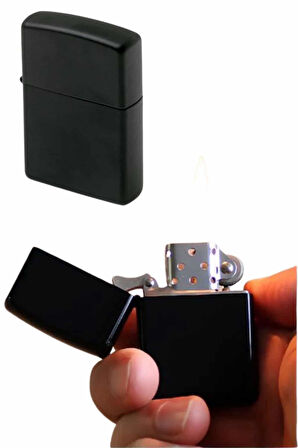 Erkeklere Özel Hediyelik Eşya Zippo Metalik Benzinli Çakmak Doldurulabilir