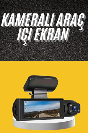 Sürüş Kamerası Video Kaydedici Hareket Algılama Gece Görüşlü