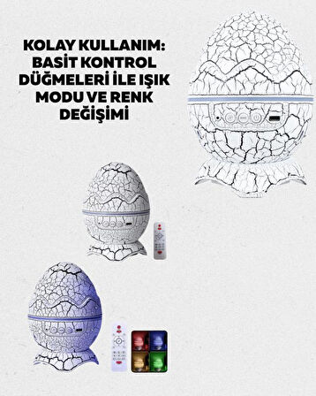 Ayarlanabilir Parlaklık ve Sis Efektli Atmosfer Lambası