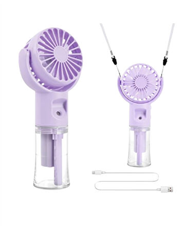 Su Sisi Püskürtmeli Taşınabilir El Fanı – Çocuk ve Öğrencilere Uygun, Kamp ve Seyahat İçin