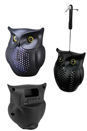 Bluetooth Hoparlör TWS Kablosuz RGB Işıklı Dekoratif Taşınabilir Baykuş