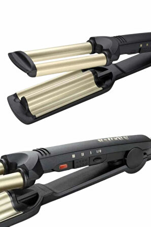 İkili Wag Maşa Saç Şekillendirici Seramik Kaplama Isı Ayarlı