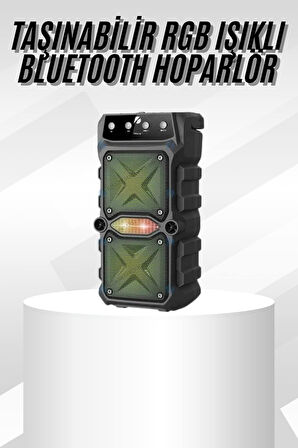 Çift Çıkışlı Güçlü Bataryalı Kablosuz Yüksek Ses Kaliteli Bluetooth Hoparlör