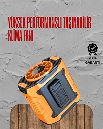 Turbo Mini Fan – Dijital Ekranlı, Sessiz & Şarjlı Serinlik!