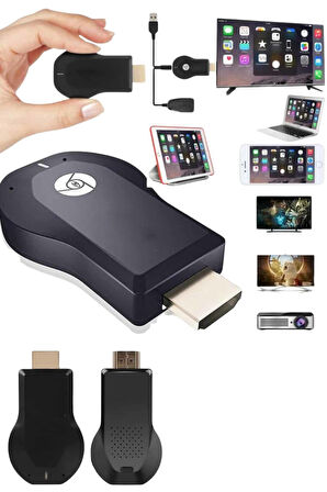 Kablosuz Hdmı Ses Ve Görüntü Aktarıcı Kolay Taşınabilir Yüksek Çözünürlüklü