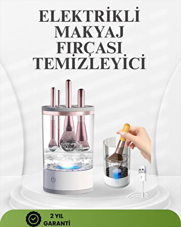 Taşınabilir, Sessiz ve Güçlü Makyaj Fırçası Temizleme Makinesi