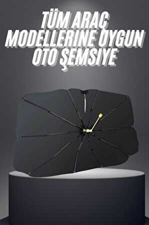 Yeni Nesil Tüm Araç Modellerine Uygun Oto Şemsiye Katlanabilir UV Işınlarına Karşı