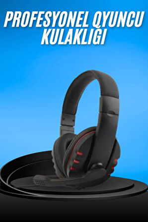 Oyuncu Kulaklığı Kulak Üstü Kablolu Gaming Kulaklık Mikrofonlu ANC Özelliği