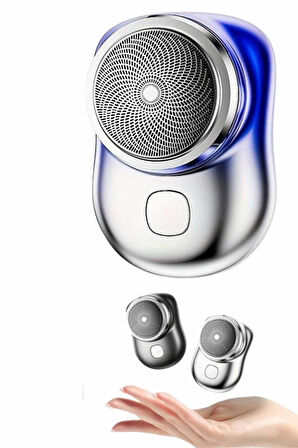 Kablosuz Tıraş Makinesi Günlük Hızlı Taşınabilir Şarjlı Yuvarlak Paslanmaz Çelik