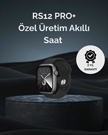 RS12 PRO+ 2025 Serisi Uzun Şarj Süreli Garantili Full Ekranlı Özel Üretim Akıllı Saat – 2GB Hafıza, AMOLED, GPS, Sesli Arama