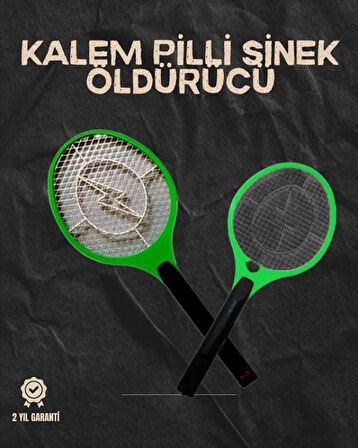 Hafif ve Ergonomik Elektronik Böcek Öldürücü – Güvenlik Koruması ile Pil Kontrollü