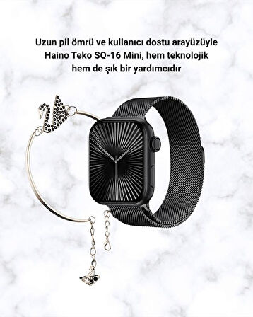 Akıllı Saat SQ-16 Mini Series 10 | Unisex Tasarım, Sağlık ve Spor Takibi