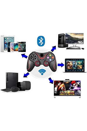 Joystik Gamepad Bluetooth Telefon Tutucu Oyun Kolu Telefon Android Uyumlu