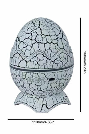 Yumurta Görünümlü Masa ve Gece Lambası Renk Değiştirebilen Projektör