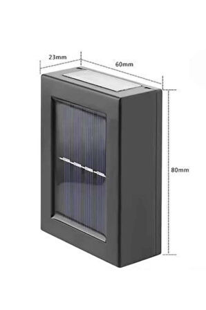 Yeni Model Solar Çift Taraflı Duvar Lambası Dekoratif Duvar Lambası