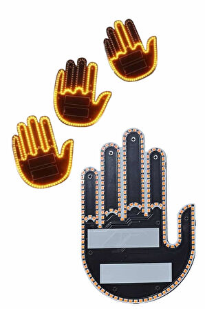 Uzaktan Kumandalı Araba Parmak Hareketi Işığı Parmak Işığı LED Araba Arka Pencere