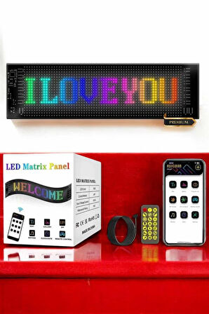 Led Matrix Panel Dijital Ekran Kumandalı Pixsel Görünümlü