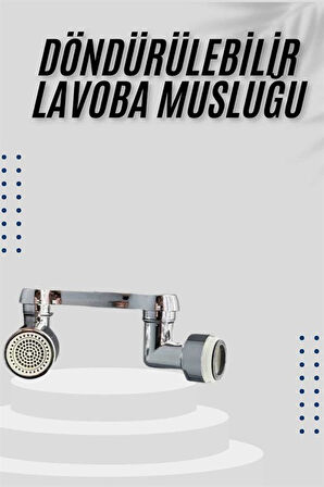 Dönebilen Musluk Başlığı Akrobat Mutfak Banyo Musluk Ucu Başlığı Oynar Başlıklı