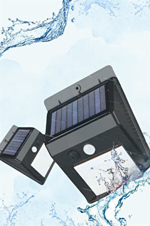 Güneş Enerjili Sensörlü Duvar Lambası Bahçe Lamba Suya Dayanıklı Bahçe Aydınlatma