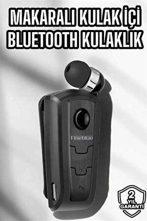 Makaralı Bluetooth Kulaklık Kulak İçi Android iOS Uyumlu Titreşimli
