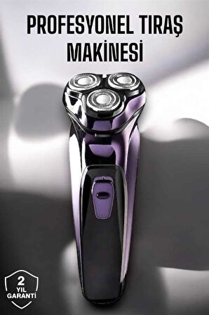 Profesyonel Şarjlı Saç ve Sakal Tıraş Makinesi Hassas Kesim