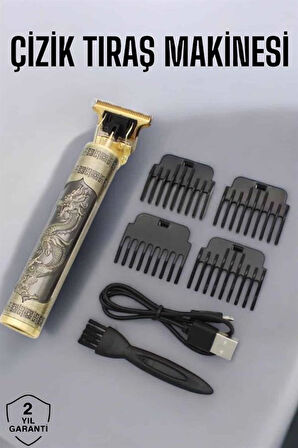 Profesyonel Şarjlı Saç ve Sakal Şekillendirici Çizik Tıraş Makinesi