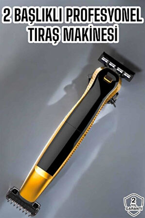 Çift Başlıklı Jilet Tıraş Makinesi Taşınabilir Suya Dayanıklı Sinek Kaydı