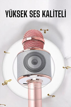 Taşınabilir Bluetooth Karaoke Mikrofon: Hafıza Kart Girişli, Etkileyici Performans