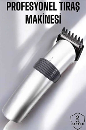 Erkeklere Özel Şarjlı Saç ve Sakal Kesme Tıraş Makinesi Seti