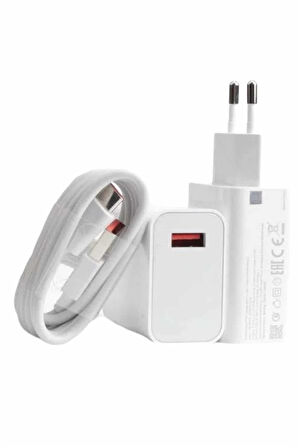 Beyaz Ultra Plus Hızlı Şarj Seti Şarj Adaptörü ve Kablosu 67W