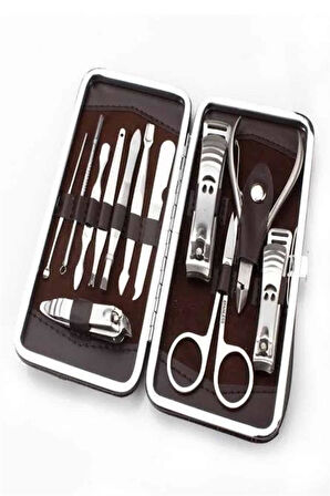 Tırnak Bakımı Tırnak Makası Profesyonel 12 Parça El Ayak Manikür Pedikür Seti