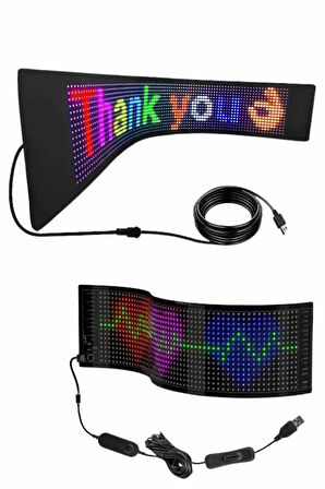 Led Ekran Matrix Panel Dijital Araba Yazısı RGB 16x64