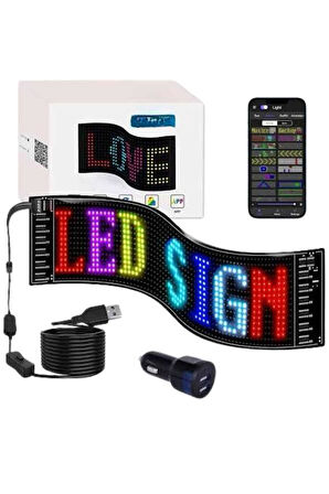 LED Matrix Panel RGB Ekran Kumandalı 16X64 Araç Camına Uygun