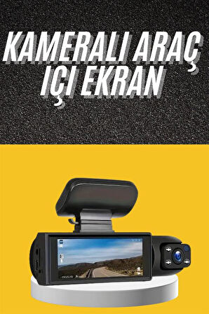 Sürüş Kamerası Video Kaydedici Hareket Algılama Gece Görüşlü