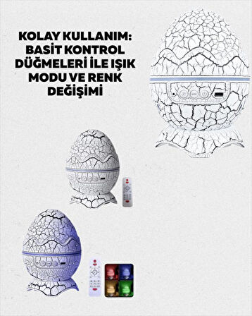 Ayarlanabilir Parlaklık ve Sis Efektli Atmosfer Lambası