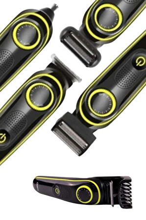 Saç Sakal Şekillendirici Tıraş Makinesi 5 Başlıklı Paslanmaz Çelik Bıçaklı Unısex