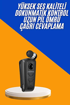Mikrofonlu Makaralı Bluetooth Kulakiçi Kulaklık Android ve İOS Uyumlu