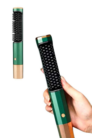 Üflemeli Saç Düzleştirici Fön Tarak Yüksek Isı Ayarlı İyon Özellikli