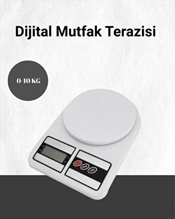 Hassas Ölçüm İçin Dijital Mutfak Tartısı – 10 Kg Kapasiteli